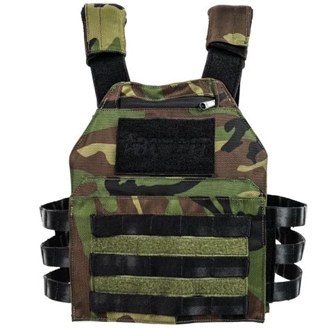 Hybrid Training Vest Tactical Kit Woodland Camo Bullit Usa