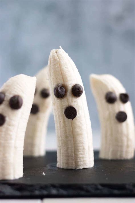 Halloween Fun With Food Boo Nana Ghost Bananas Eating By Elaine