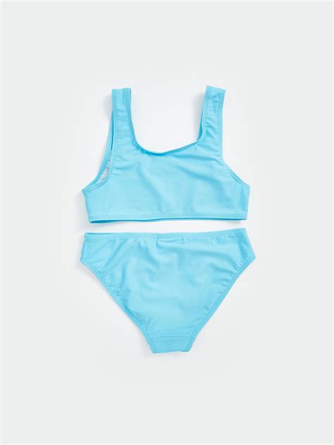 LCW Kids Set de Bikini pentru Fete cu Uscare Rapidă și Protecție UV S CV Z UBC LC Waikiki