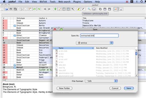 Jabref: can it export a subset of the bibliography in BibTeX format ...