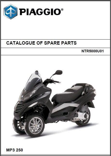 Piaggio MP3 250 I E Scooter Service Repair Workshop Parts Manual CD