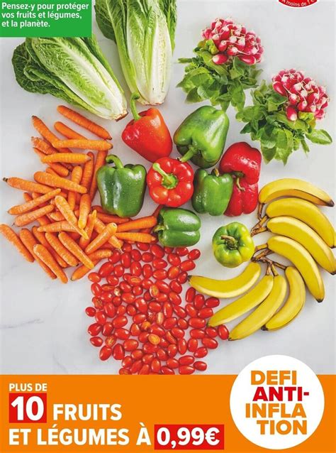 Promo Plus de 10 fruits et légumes chez Carrefour Market