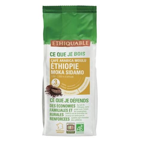 Ethiquable Caf Moulu Pur Arabica Colombie Bio Ethiquable