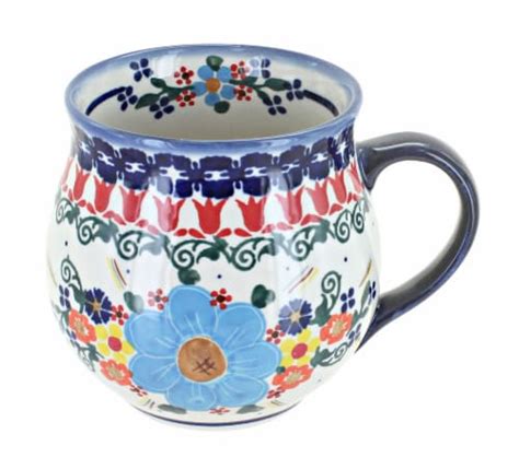 Blue Rose Polish Pottery Kristi Bubble Mug 1 King Soopers