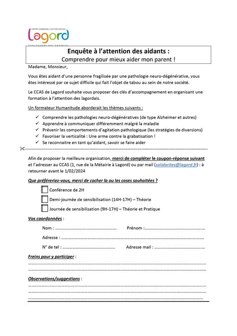 Questionnaire Aidants