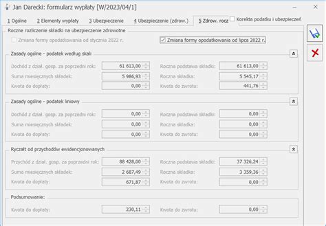 W Jaki Spos B Dokonywane Jest Rozliczenie Roczne Sk Adki Zdrowotnej