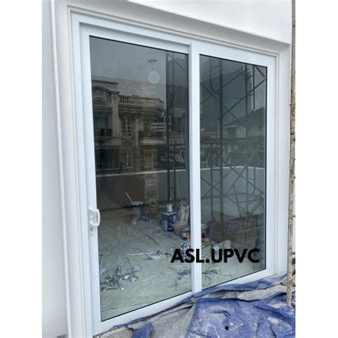 Jual Pintu Upvc Conch Sliding Daun Kaca Include Pemasangan Kayu