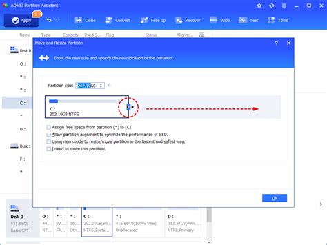 How To Make Unallocated Space Contiguous To Extend Partition