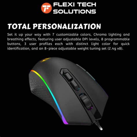 Redragon M Memeanlion Chroma Rgb Gaming Mouse Flexi Tech