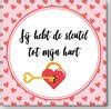 Valentijn Tegeltje Jij Hebt De Sleutel Tot Mijn Hart Valentijn