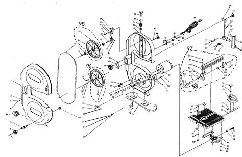 Parts Of A Bandsaw Diagram