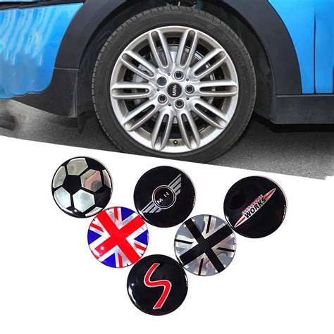 4pcs 52mm Car Styling Wheel Center Cover Sticker Hub Cap Decal Emblem