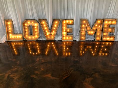 Love Me Marquee Letters Njs Design Event And Party Rentals