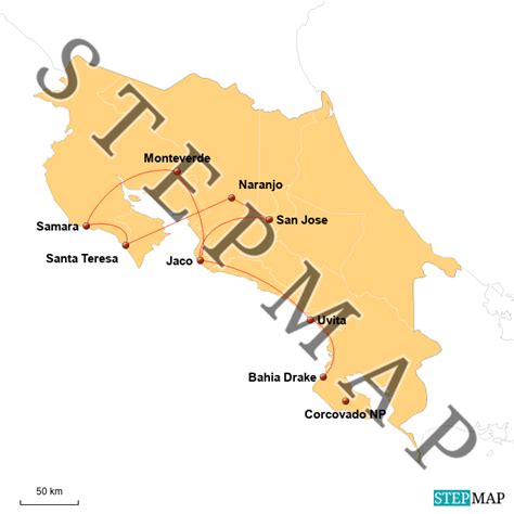 Stepmap Costa Rica Landkarte F R Deutschland