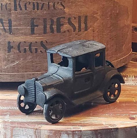 Vintage Cast Iron Antique Model T Ford Toy Car Vintage Toy Etsy