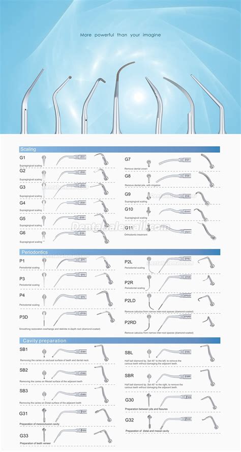 Cheap 10pcs Woodpecker Scaler Endo Tip E1 E2 E3 E3d E4 E4d E5 E5d E8 E9