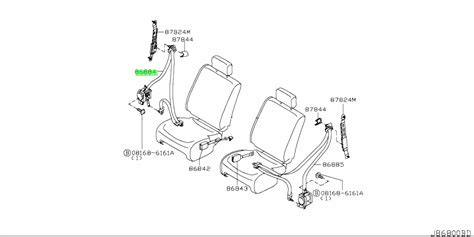 Nissan U U Belt Assembly Tongue