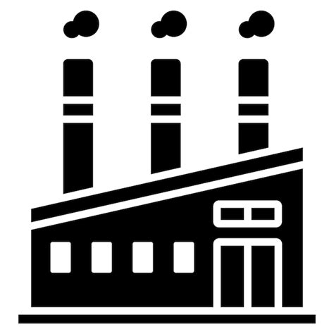 Premium Vector Factory Pollution Vector Illustration Style