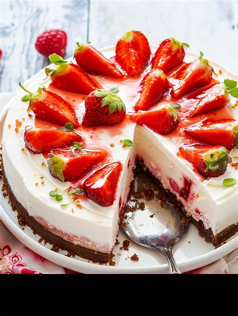 Sommerliche Erdbeer Panna Cotta Torte Ein Himmlischer Genuss F R Warme