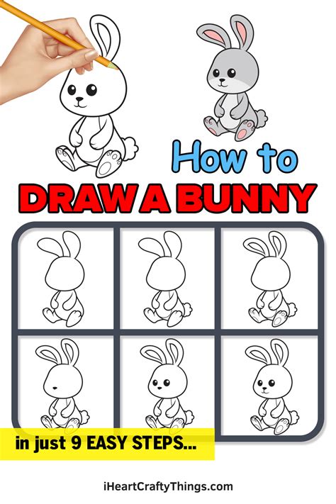 Bunny Drawing How To Draw A Bunny Step By Step