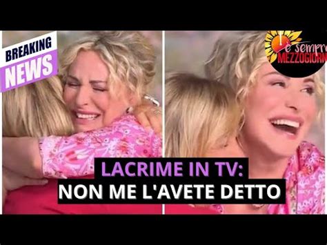 ANTONELLA CLERICI COMMOSSA FINO ALLE LACRIME IN DIRETTA Questa