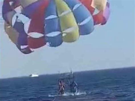 Shark attack jordan: Jordan Parasailing Shark Attack Video: Parasailing ...