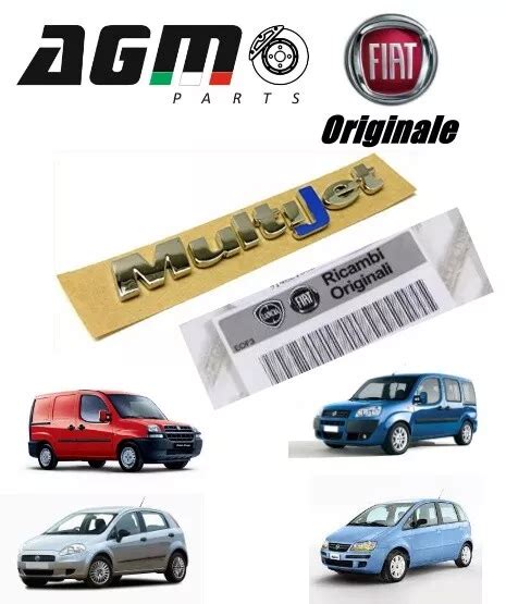 LOGO EMBLÈME MULTIJET Armes Original Fiat Panda Punto Doblo Stylet Mjt