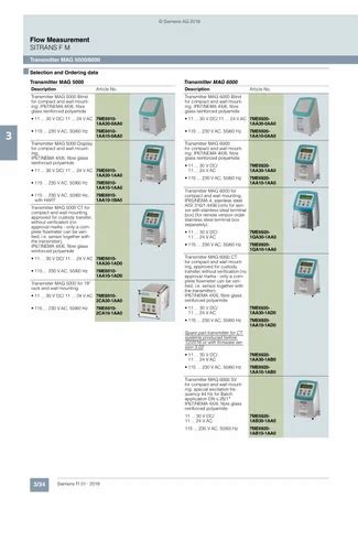 Sitrans Fm Mag Transmitters For Industrial Water At Rs