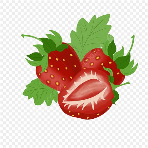 Fresh Strawberries Hd Transparent Stock Illustration Of Fresh