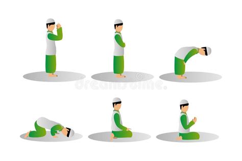 Muslim Man Praying Cartoon Stock Illustrations 1 064 Muslim Man