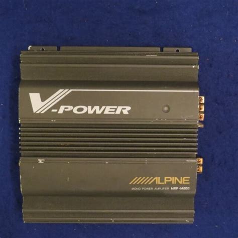 Alpine V Power Mrp M Single Mono Channel Power Amplifier See Pics