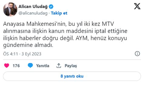 AYM ek MTV kararını kanuna aykırı bularak iptal mi etti Özür geldi