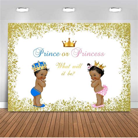 Buy Moca Prince Or Princess Gender Reveal Backdrop Royal Boy Or Girl