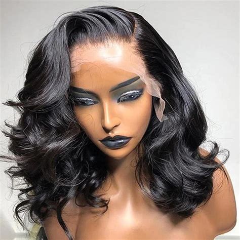 Flora Body Wave Short Bob Wig 360 Lace Front Human Hair Wigs Superbwigs 10899 Free Shipping