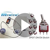 Mxuteuk Pcs Mini Miniature Toggle Switch Terminal Position Spdt