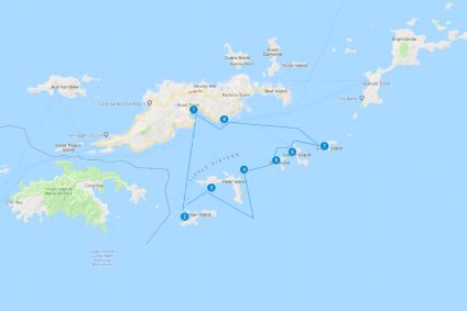 7 days BVI (Tortola) – Sailing Route Suggestion British Virgin Islands | YACHTICO.com