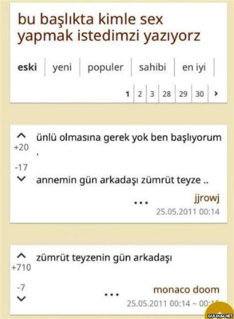 Bu Başlıkta Kimle Sex Yapmak Istedimzi Yazıyorz Eski Yeni Populer Sahibi 20 17 Sahibi En Iyi