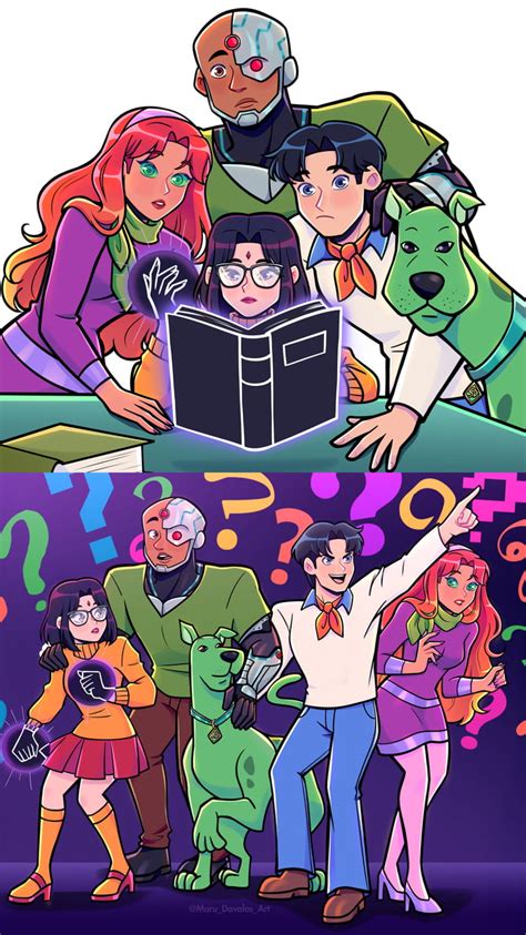 Teen Titans X Scooby Doo Mashup By Maru Davalos 9GAG