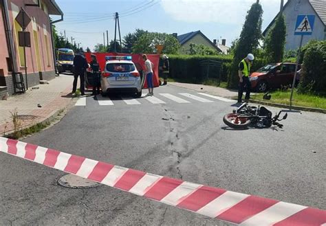 Tragedia na drodze w Chróstniku Nie żyje 63 letni motocyklista