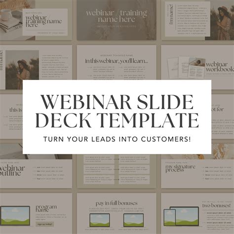 Webinar Slide Deck Canva Template Molly Ho Studio