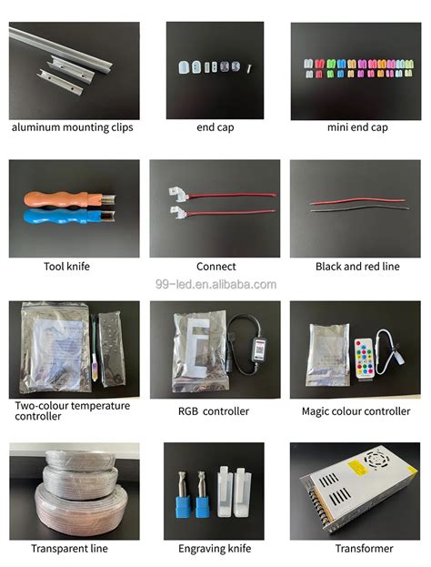 Hot Sales 5cm Aluminum Clips Accessories For Led Neon Flex Strip Light