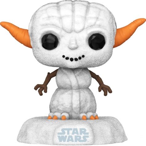 Figurine Funko POP Yoda Bonhomme de neige Star Wars Noël 568