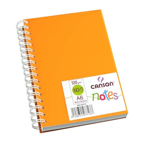 Canson Cahier De Notes Reliure Anneaux M Talliques A