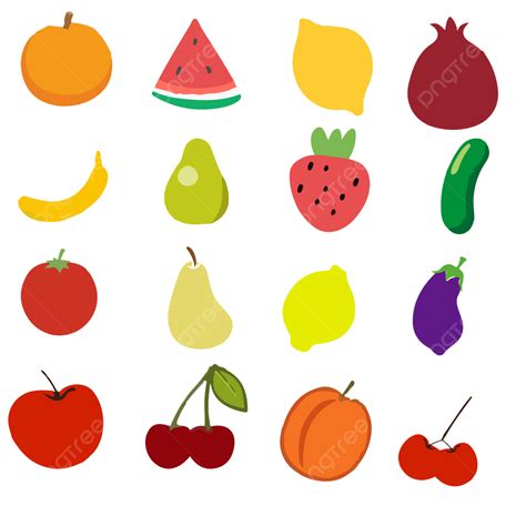 Fruite Vector Hd PNG Images Fruit Watermelon Mangosteen Lemon PNG