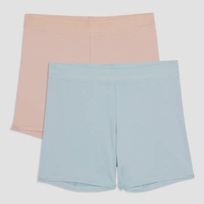 Maidenform Girls Pk Comfort Boy Shorts Underwear Light Blue Nude