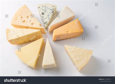 Various Types Cheese Isolated On White Stock Photo 1213258177 | Shutterstock