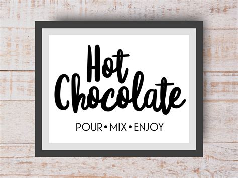 Printable Hot Chocolate Bar Sign