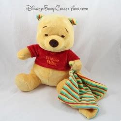 Peluche Winnie L Ourson Nicotoy Couverture Ray E Jaune Vert Rouge B