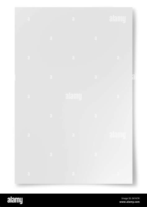 White Paper Sheet Isolated On White Background Stock Photo Alamy