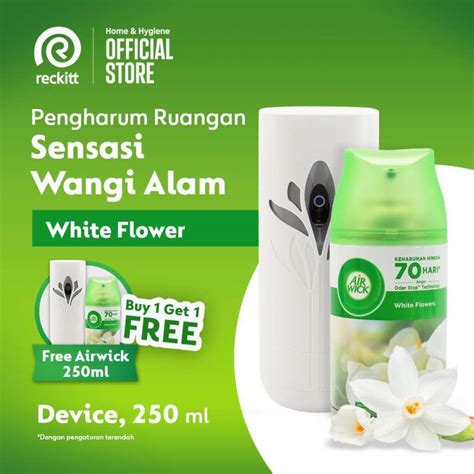 Jual Buy 1 Get 1 Air Wick Automatic White Flowers Device Pengharum